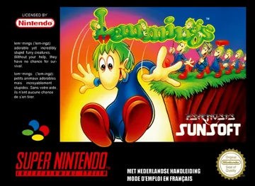 Lemmings (Europe) box cover front